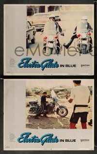 3g170 ELECTRA GLIDE IN BLUE 8 LCs '73 cool images of motorcycle cop Robert Blake, Elisha Cook Jr.