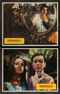 3g174 EMMANUELLE 8 LCs '75 great images of sexy Sylvia Kristel, X was never like this!
