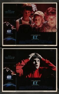 3g164 E.T. THE EXTRA TERRESTRIAL 8 LCs '82 Steven Spielberg classic, Henry Thomas, Drew Barrymore!