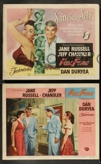 3g212 FOXFIRE 8 LCs '55 many images of sexy Jane Russell, Jeff Chandler!