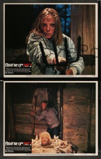 3g789 FRIDAY THE 13th PART II 3 LCs '81 summer camp slasher horror, body count continues!