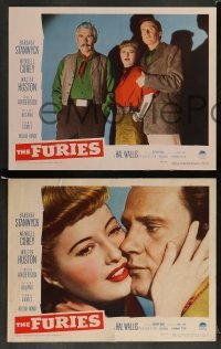 3g222 FURIES 8 LCs '50 Barbara Stanwyck, Wendell Corey, Walter Huston, Anthony Mann!