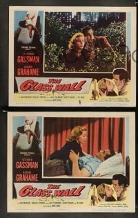 3g596 GLASS WALL 6 LCs '53 sexy Gloria Grahame & Vittorio Gassman in sin-spots of New York!