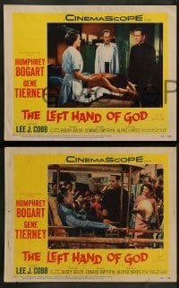 3g810 LEFT HAND OF GOD 3 LCs '55 priest Humphrey Bogart in Asia w/pretty Gene Tierney!