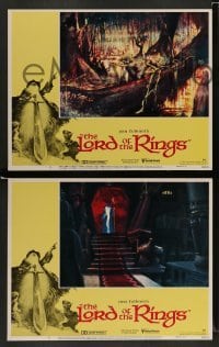 3g562 LORD OF THE RINGS 7 LCs '78 J.R.R. Tolkien classic, Ralph Bakshi cartoon!