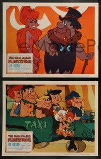 3g649 MAN CALLED FLINTSTONE 5 LCs '66 Hanna-Barbera, Fred, Barney, cartoon spy spoof!