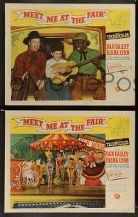 3g652 MEET ME AT THE FAIR 5 LCs '53 Dan Dailey, Diana Lynn, Scatman Crothers, great musical images!
