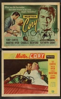 3g360 MISTER CORY 8 LCs '57 professional gambling poker player Tony Curtis & sexy Martha Hyer!