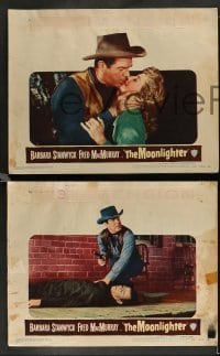 3g364 MOONLIGHTER 8 3D LCs '53 cool images of sexy Barbara Stanwyck, Fred MacMurray, Ward Bond!