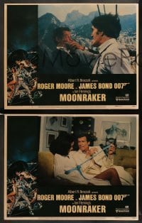 3g604 MOONRAKER 6 LCs '79 Roger Moore as James Bond, Richard Kiel, Lois Chiles