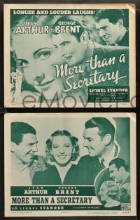 3g365 MORE THAN A SECRETARY 8 LCs R47 Alfred E. Green, cool images of George Brent & Jean Arthur!