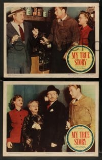 3g656 MY TRUE STORY 5 LCs '51 Mickey Rooney directed, Helen Walker framed the man she loved!