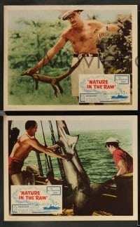 3g368 NATURE IN THE RAW 8 LCs '60s Capt. Wallace Caswell Jr., great images, all adventure show!
