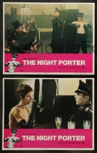 3g375 NIGHT PORTER 8 LCs '75 Il Portiere di notte, Dirk Bogarde, Charlotte Rampling!