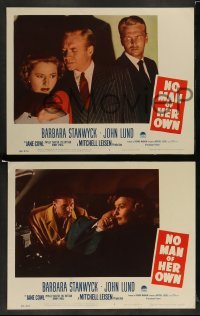 3g729 NO MAN OF HER OWN 4 LCs '50 great images of Barbara Stanwyck, John Lund!