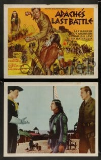 3g380 OLD SHATTERHAND 8 LCs '68 Lex Barker, Pierre Brice as Winnetou, Apache's Last Battle!