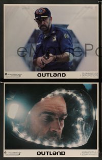 3g389 OUTLAND 8 LCs '81 Sean Connery is the only law on Jupiter's moon!