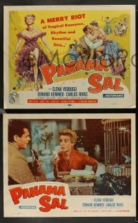 3g393 PANAMA SAL 8 LCs '57 Elena Verdugo, a merry riot of tropical romance, rhythm & beautiful girls