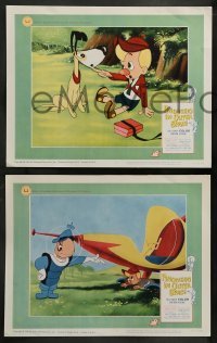 3g732 PINOCCHIO IN OUTER SPACE 4 LCs '65 great sci-fi cartoon artwork, explore new worlds of wonder!