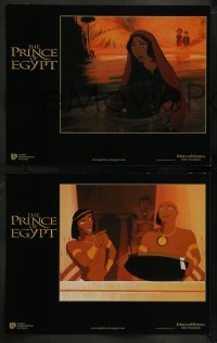 3g406 PRINCE OF EGYPT 8 LCs '98 cool images from Dreamworks historical cartoon, Moses & Rameses!