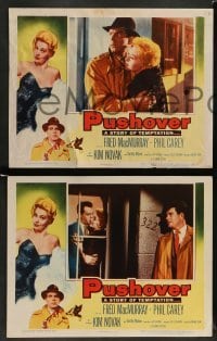 3g412 PUSHOVER 8 LCs '54 great images of Fred MacMurray, Dorothy Malone, sexiest Kim Novak!