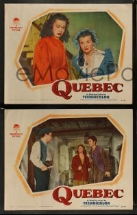 3g661 QUEBEC 5 LCs '51 John Barrymore Jr. & beautiful Corinne Calvet in Canada!