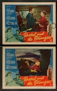3g822 RACHEL & THE STRANGER 3 LCs '48 Loretta Young, William Holden & Robert Mitchum!