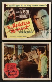 3g415 RECKLESS MOMENT 8 LCs '49 James Mason, Joan Bennett, directed by Max Ophuls!