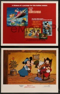 3g663 RESCUERS/MICKEY'S CHRISTMAS CAROL 5 LCs '83 Walt Disney package for the holiday season!