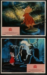3g432 SECRET OF NIMH 8 LCs '82 Don Bluth, cool mouse fantasy cartoon!