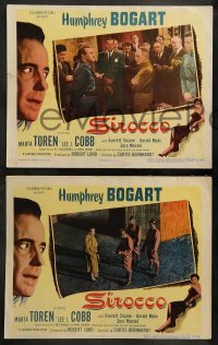 3g829 SIROCCO 3 LCs '51 cool images of Humphrey Bogart and soldiers, Marta Toren in the borders!