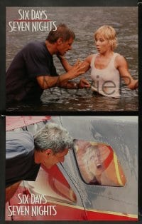 3g446 SIX DAYS SEVEN NIGHTS 8 LCs '98 Ivan Reitman, Harrison Ford & Anne Heche stranded on island!