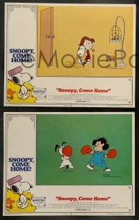 3g572 SNOOPY COME HOME 7 LCs '72 Peanuts, Charlie Brown, great Schulz art of Snoopy & Woodstock!