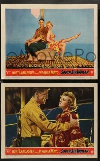3g457 SOUTH SEA WOMAN 8 LCs '53 leatherneckin' Burt Lancaster, Chuck Connors & sexy Virginia Mayo!