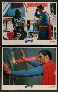 3g468 SUPERMAN III 8 LCs '83 Christopher Reeve, Richard Pryor, Margot Kidder, w/special fx images!