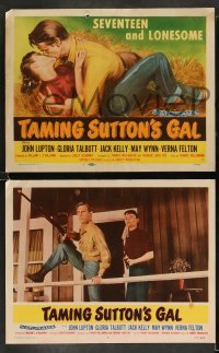 3g472 TAMING SUTTON'S GAL 8 LCs '57 Lupton, Gloria Talbott, she's seventeen & lonesome!