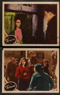 3g744 TERESA 4 LCs '51 young sexy Pier Angeli, story of a bride, directed by Fred Zinnemann!
