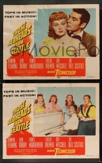 3g487 THOSE REDHEADS FROM SEATTLE 8 3D LCs '53 Rhonda Fleming, Gene Barry in musical numbers!