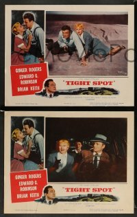 3g489 TIGHT SPOT 8 LCs '55 great images of sexy Ginger Rogers, Edward G. Robinson, Brian Keith!