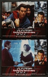 3g492 TOMORROW NEVER DIES 8 LCs '97 Pierce Brosnan as James Bond 007, Teri Hatcher, Yeoh!