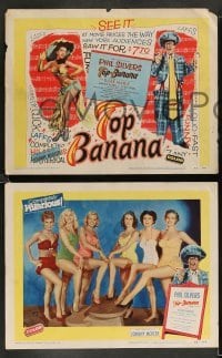 3g494 TOP BANANA 8 LCs '54 wacky Phil Silvers & super sexy Judy Lynn, lots of showgirls!