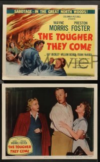 3g496 TOUGHER THEY COME 8 LCs '50 Wayne Morris, Preston Foster, savage battle for timber!