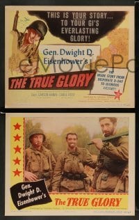 3g501 TRUE GLORY 8 LCs '45 World War II documentary by General Dwight D. Eisenhower!