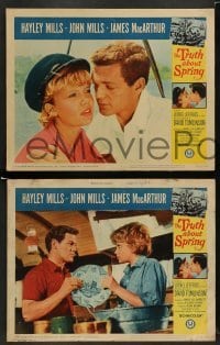 3g502 TRUTH ABOUT SPRING 8 LCs '65 daughter Hayley Mills w/father John Mills & James MacArthur!