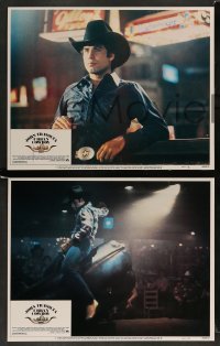 3g507 URBAN COWBOY 8 LCs '80 great images of John Travolta with cowboy hat & Debra Winger!