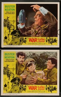3g520 WAR ITALIAN STYLE 8 LCs '66 Due Marines e un Generale, Buster Keaton as Nazi, Martha Hyer!