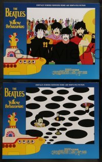 3g536 YELLOW SUBMARINE 8 LCs R99 wonderful psychedelic art of Beatles John, Paul, Ringo & George!