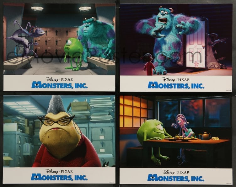 : 3g021 MONSTERS, INC. 9 LCs '01 Disney & Pixar computer  animated CGI cartoon!