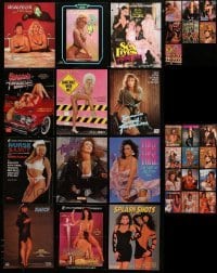 3h167 LOT OF 31 SEXPLOITATION TRADE ADS '80s-90s great images of sexy half-naked women!