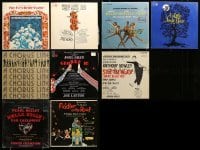 3h210 LOT OF 9 33 1/3 RPM BROADWAY SOUNDTRACK RECORDS '60s-70s music from a variety of movies!
